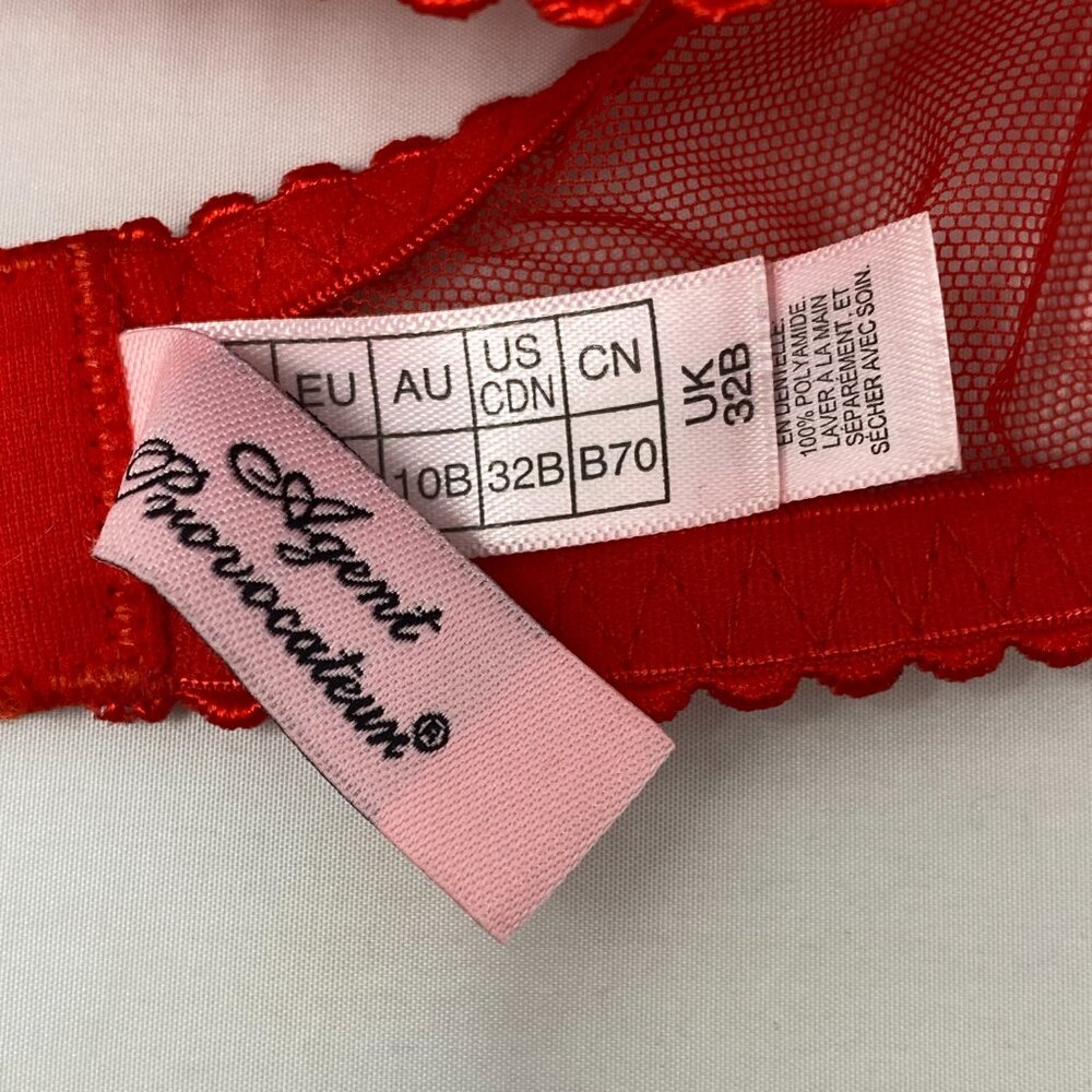 Agent Provocateur Rozlyn Red Lace Bra 32B - Picture 16 of 16